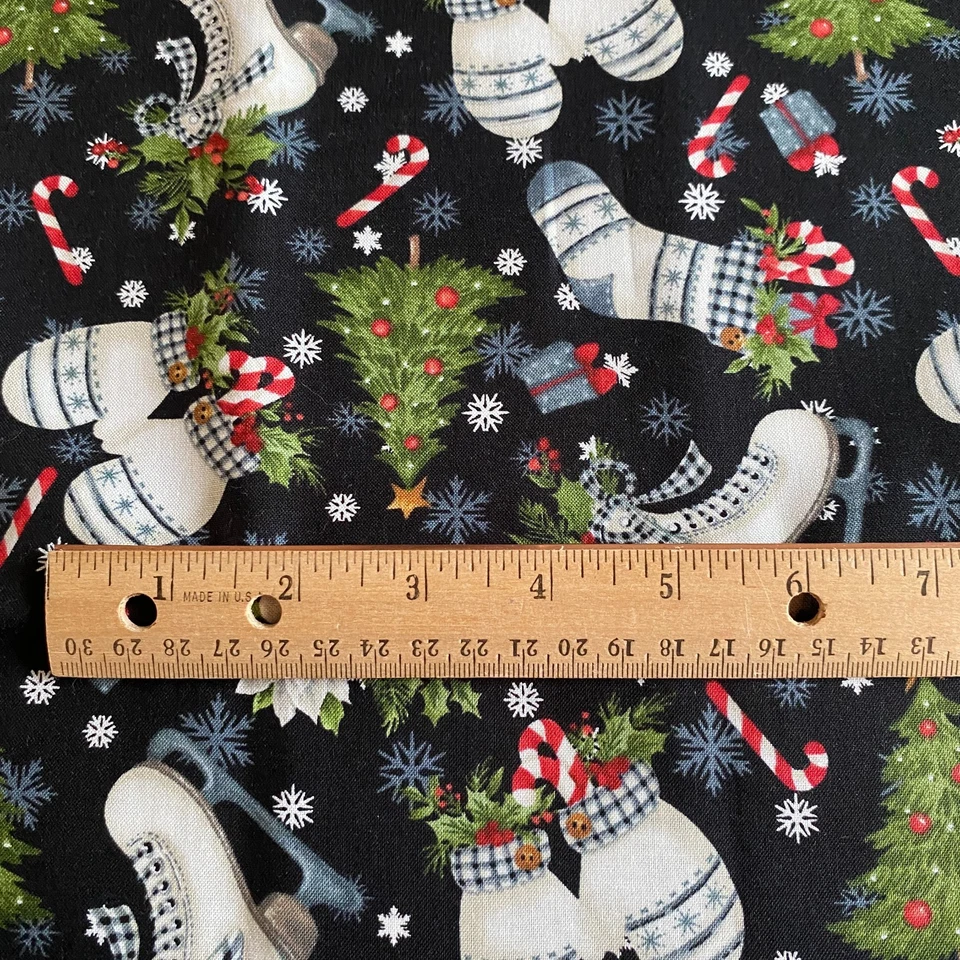 1.4 YD Farmhouse Christmas Fabric Northcott Quilting Cotton - Image 2 of 4