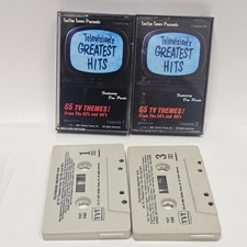Television's Greatest Hits 65 TV Themes 50s 60s Cassette Set 1985 VG