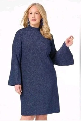 Metallic Midnight Blue Dress Women's 22/24 Cato 3X Knee Length Plus NEW | eBay Metallic Midnight Blue Dress Women's 22/24 Cato 3X Knee Length Plus NEW | eBay