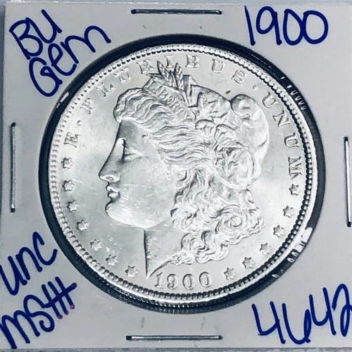 1900 BU UNCIRCULATED MORGAN SILVER DOLLAR AUTHENTIC U.S. MINT FREE SHIPPING 4642