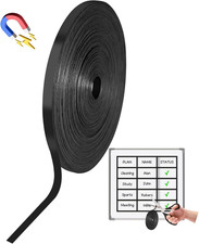 Magnetic Tape Roll, 120 Ft X 1/5 Inch Magnet Tape for Whiteboard, Reusable Magne