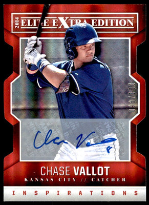 2014 Elite Extra Edition Inspirations Die-Cut Signatures /100 Chase Vallot Auto