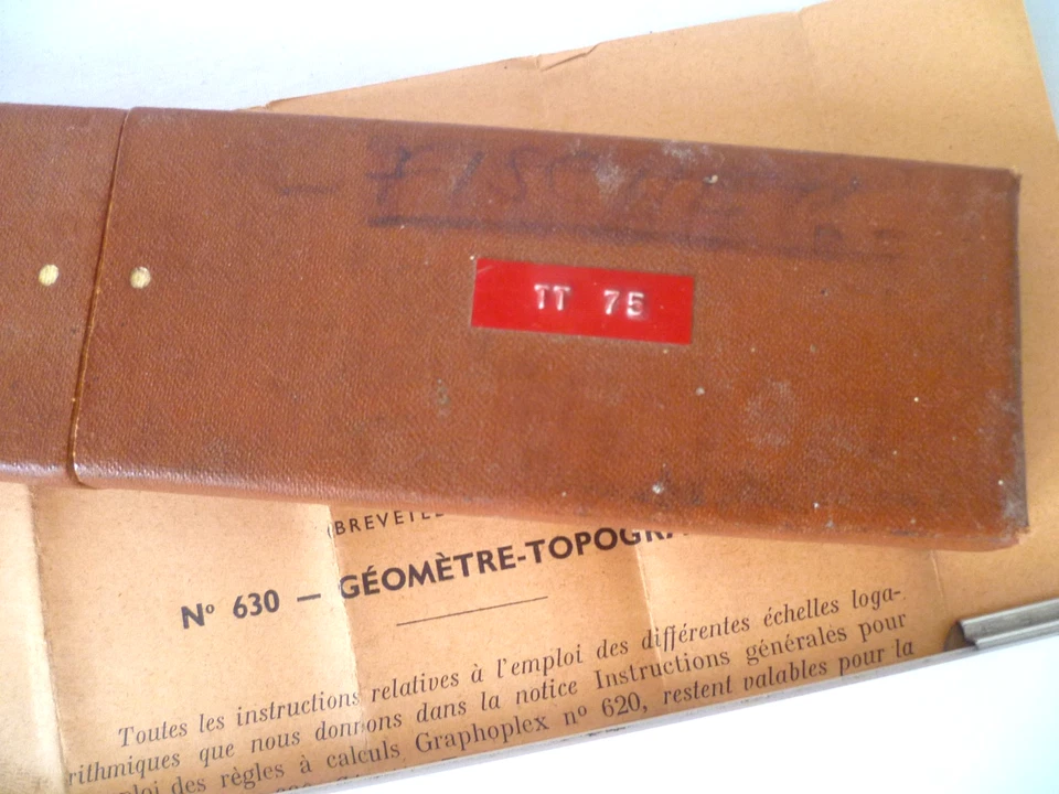ANCIENNE RÈGLE À CALCUL GRAPHOPLEX 630 GÉOMÈTRE TOPOGRAPHE - Photo 3/4