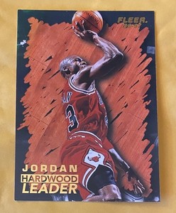1996-97 Fleer Hardwood Leaders Michael Jordan Chicago Bulls #123 