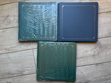 Lot 3 New Creative Memories 12x12 Strap-Hinge Albums, Blue Green Turquoise