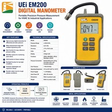 UEI EM 200 Digital Differential Manometer. ±...