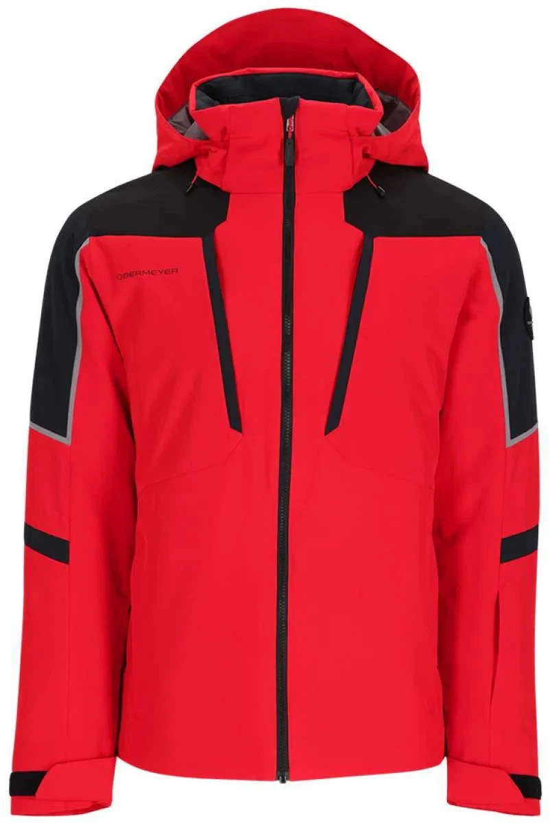 Obermeyer Foundation Jacket Skii Snow Insulated Red/Black Men’s Size XS, NWOT