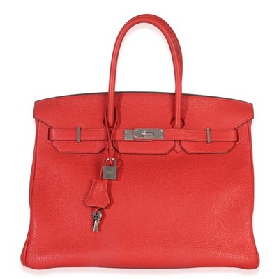 Hermès Rouge Casaque Togo Birkin 35 PHW
