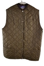 HUSKY OF TOSTOCK Brown Padded Gilet Chest size 44" Mens Quilted Vest Casual