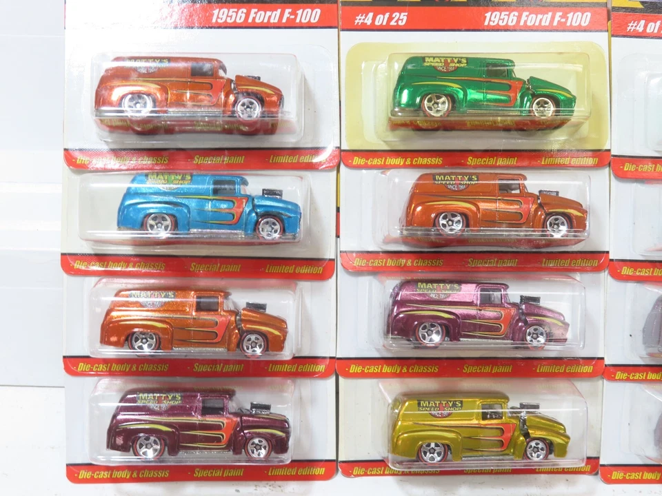 Mattel H7069 Lot of 16 Hot Wheels Classic Series 1 1956 Ford F-100 NIB 8710 - Image 2 of 4