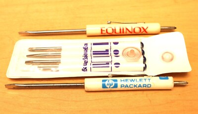 Small Lot Of Vintage Computer Technology Advertising Screwdrivers By Alexander