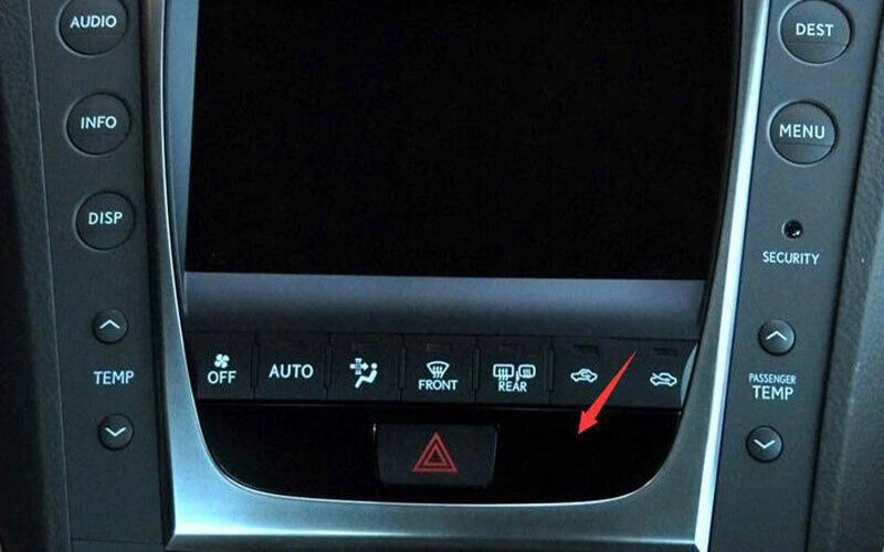 Mergency Light Button Frame Trim For Lexus GS350 450h 2007-11 Real Carbon Fiber - Imagem 4 de 4