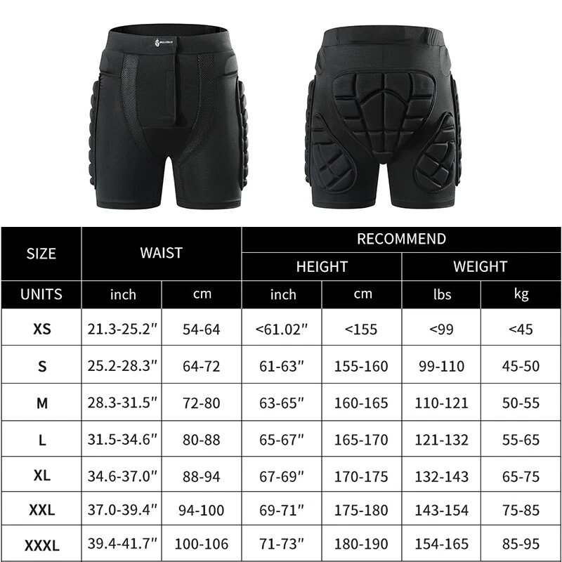 Pantalones Cortos de Impacto para Motocicleta WOSAWE Protector de Cadera Carreras Carretera Rodilleras Foto 2 de 4