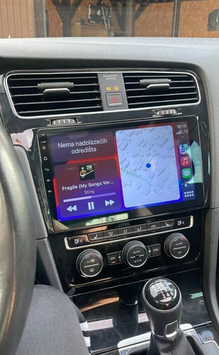 Autoradio Android 10" per VW Golf 7 CarPlay AndroidAuto GPS 2GB/32GB WiFi BT - Foto 9 di 14