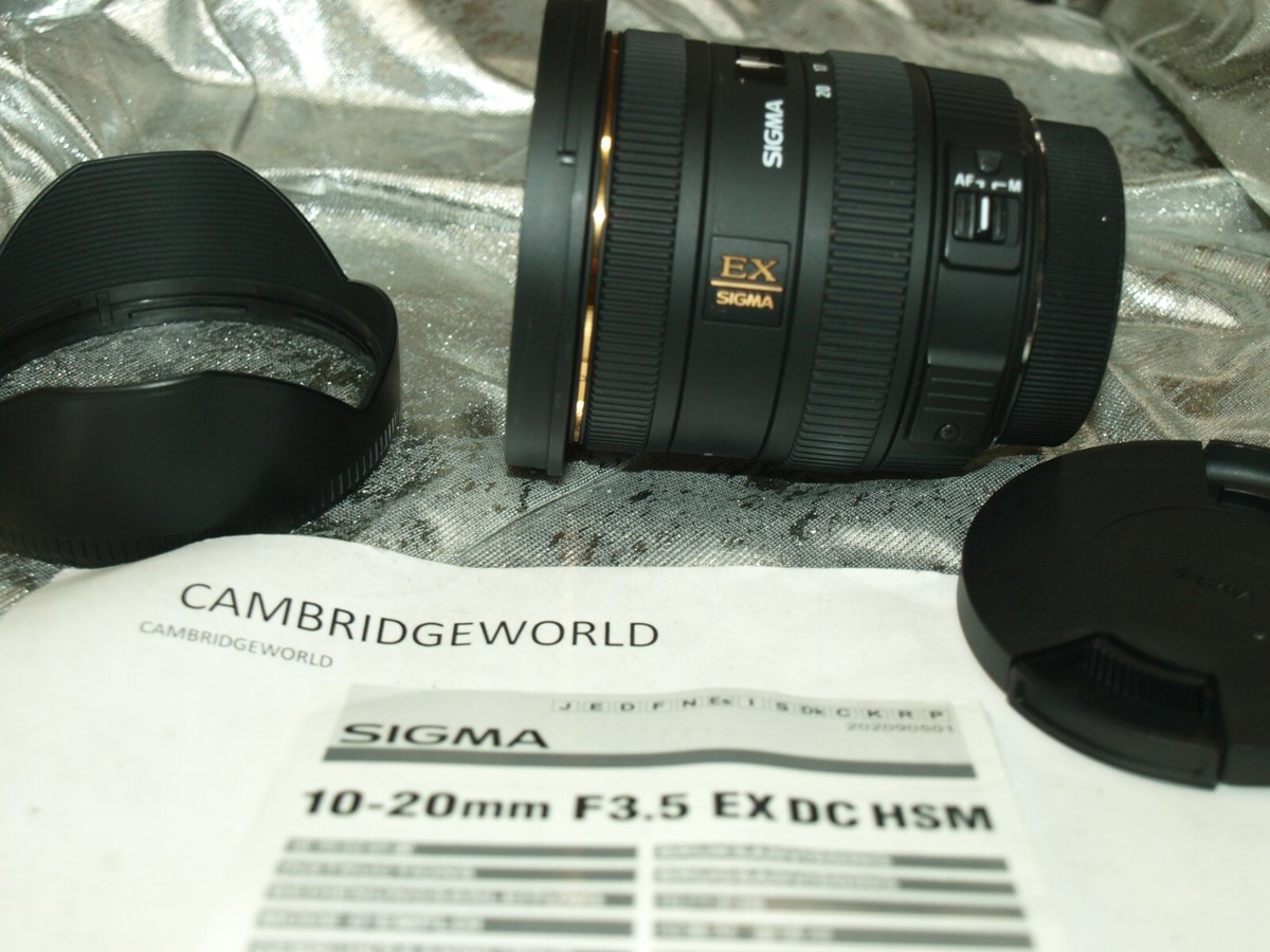 Sigma EX 10-20mm F3.5 HSM EX DC ZOOM Lens For CANON CAMERAS with