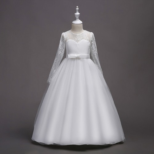 Wedding Party Flower Girls Long Dress Bridesmaid Pageant Christmas Evening Gown - Picture 115 of 228