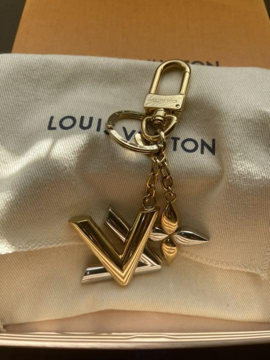 LOUIS VUITTON Louis Vuitton Portocre Swing Keychain M65997 Metal Gold  Keyring Bag Charm