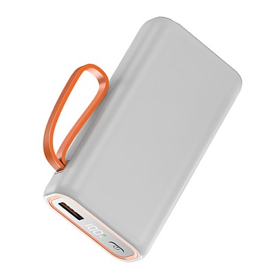 White 2 Slots 21700 Power Bank Case Cage  Durable Portable For PC/ Smartphone l