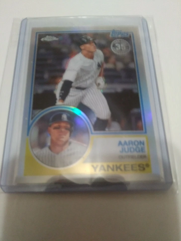 2018 TOPPS CHROME BASEBALL 1983 TOPPS REFRACTOR AARON JUDGE #83T-1 - Image 4 of 4