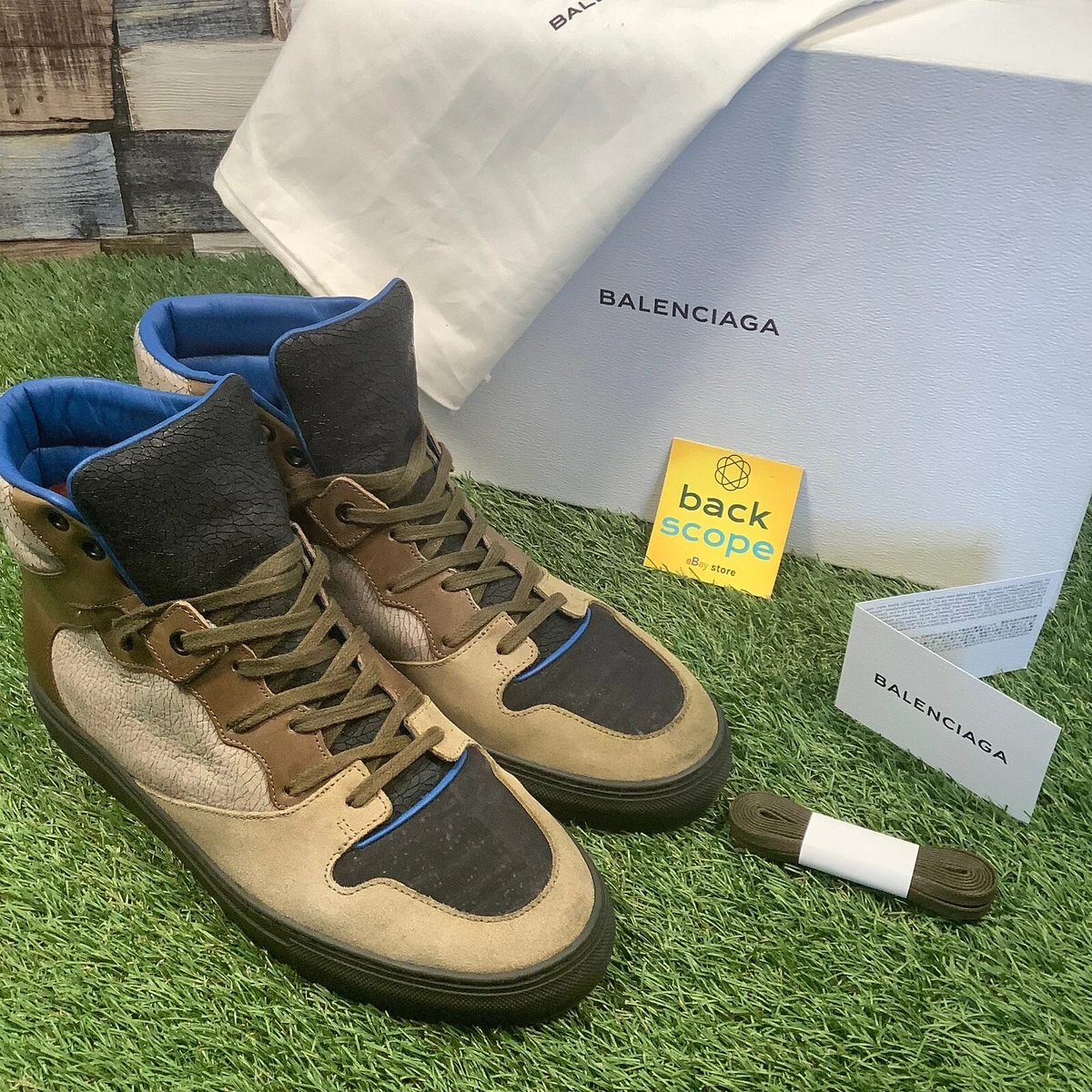 Balenciaga suede high top cheap sneakers