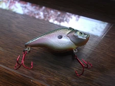 Custom Painted Bagley Rattlin Baitfish,Model TOB14, 2.5",Fried Green Tomato