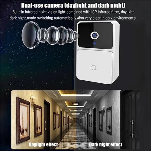 WIFI Video Doorbell Camera Wireless Smart Home HD Door Bell Voice Change NEW - Picture 10 of 15