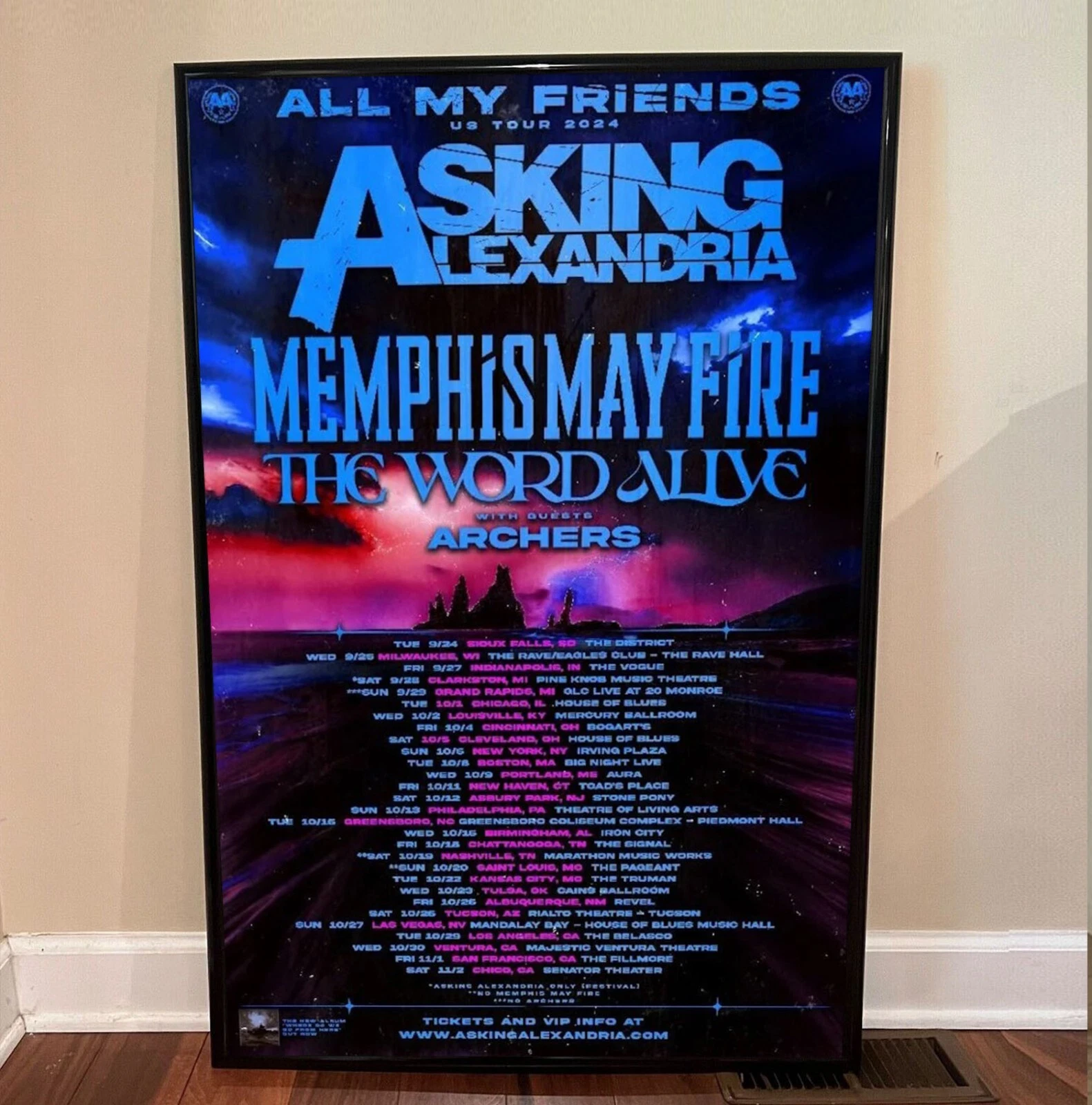 Asking Alexandria - Tour 2024 Poster