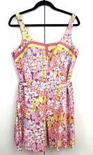 Vintage 1960s Abercrombie  Fitch Swim Dress Size 8 Corset Floral Rare