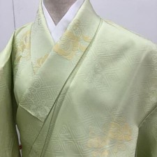 JAPANESE KIMONO FINE PATTERN 156 cm 5' 1" PURE SILK VINTAGE ANTIQUE I29