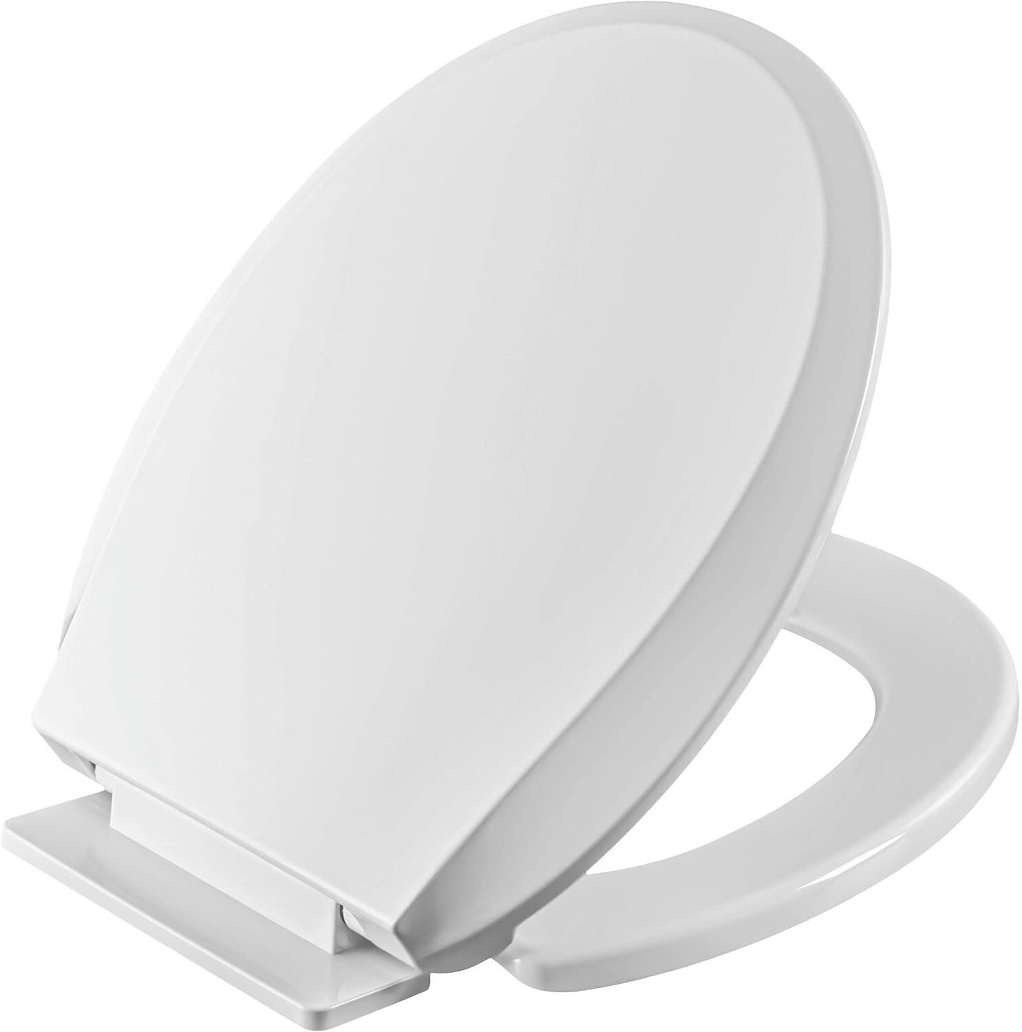 Heavy Duty Round Slow Close Toilet Seat Cover with Easy Installation