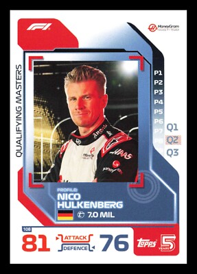 TOPPS TURBO ATTAX F1 2024 CARD NICO HULKENBERG QUALIFYING MASTERS