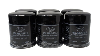 Subaru Engine Oil Filter & Crush Gasket Kit 15208AA21A & 803916010 - 6 Pack