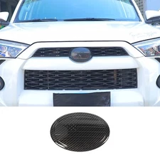 Car Front Emblem Trim Cover Badge Logo Ring For 4Runner RAV4 Tacoma Carbon fiber