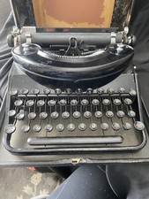 Vintage Beautiful 1937 Remington #7 Noiseless Portable Typewriter W/Case & Key thumbnail