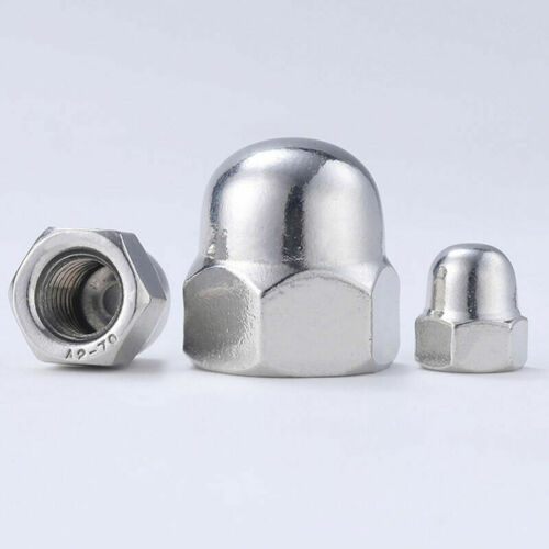 Cap Nuts 304 A2 Stainless Steel Hex Nut Thread Metric M3 M4 M5 M6 M8 M10 M12 - Picture 1 of 6