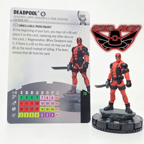 Marvel Heroclix  DEADPOOL  - 002 - COMMON Deadpool Weapon X Set