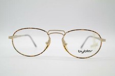 Vintage Byblos B590 Copper Gold Oval Glasses Eyeglass Frame NOS