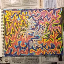 Drawing 11X14" Oil Pastel on Paper