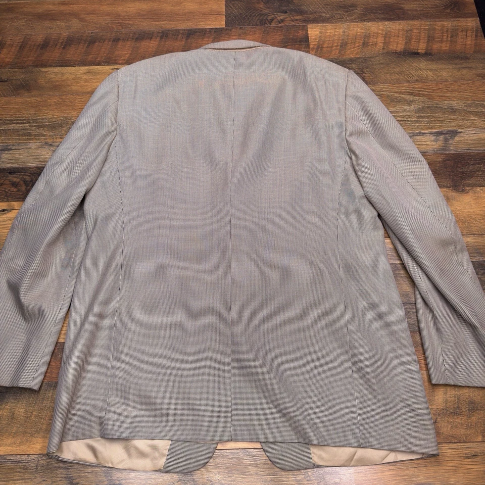 Corneliani Blazer 48 Long Tan Wool Silk Italy Suit Jacket - Image 2 of 4