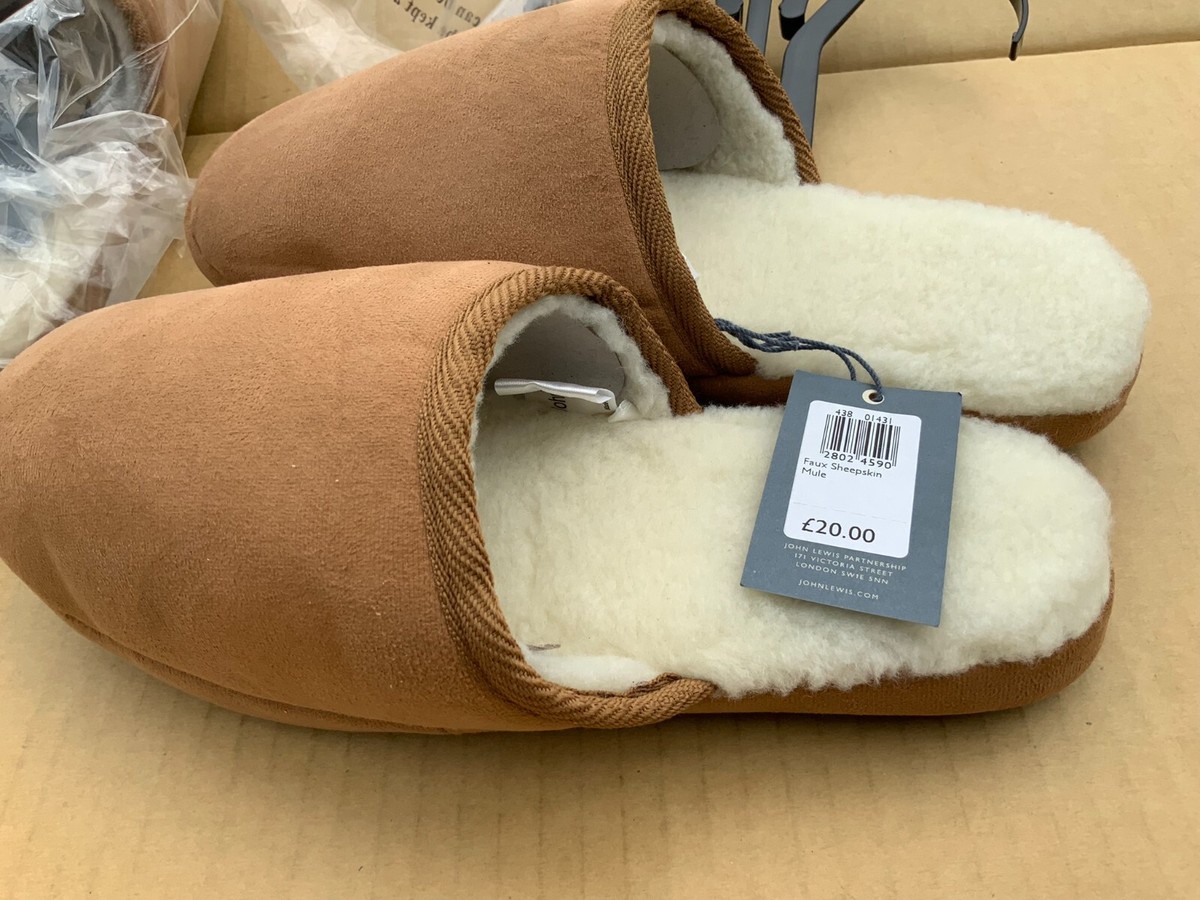 Just Sheepskin Men's Sheepskin Slippers John Lewis Mens