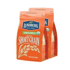 Lundberg Family Farms - Organic Brown Short Grain Rice, Vegan 32 Oz, 2-Pack 