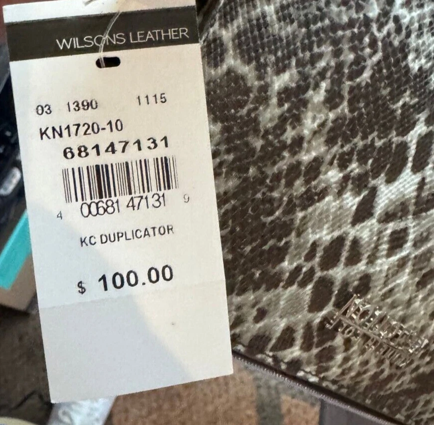 Cartera Bandolera Kenneth Cole Reaction Para Mujer Pequeña Imitación Serpiente Wilson Cuero Foto 2 de 4