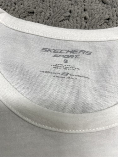 Sketchers Sport Tennis The Court Is Calling Girls Size Small White T Shirt Logo - Picture 11 of 11