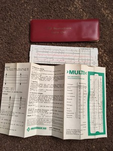 Vintage Ddr Multi Rechenschieber Veb Baumechanik Halle Ost Mit Anleitung Ebay