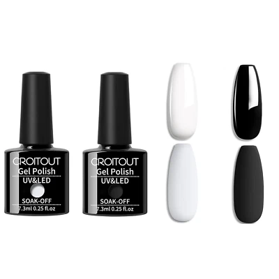 UV Nagellack Set, Gel Nagellack Shellac Set, Mehrfarbig Ablösbarer Gel Gellack N