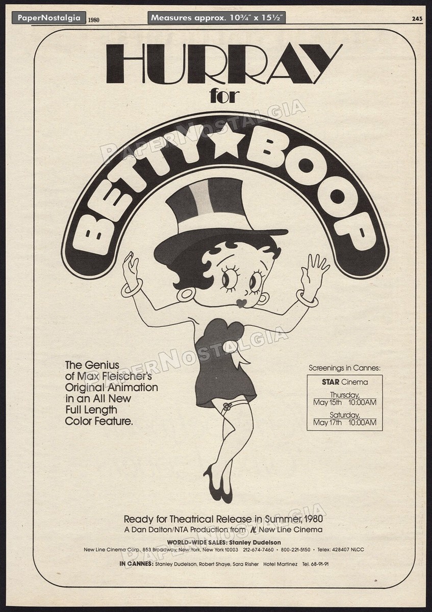 HURRAY FOR BETTY BOOP__Original 1980 Trade AD / promo / poster__