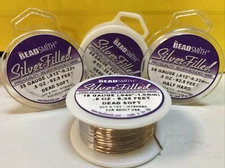 BEAD SMITH SILVER FILLED Wire Half Hard - Dead Soft 18-28 Gauge NEW