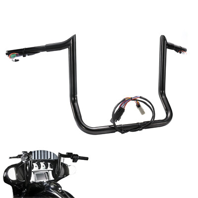 14'' Pre-wired Handlebar for Harley 2008-2013 Street Electra Glide Ultra Limited
