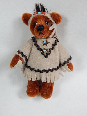 World of Miniature Bears By Theresa Yang 2.5'' Plush Bear Nita Tan #5007 CLOSING