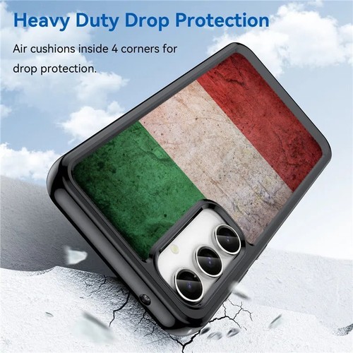 For Samsung S21 S22 S23 S24 Ultra FE Anti scratch Cover Italian Tricolour Flag - 第 19/25 張圖片